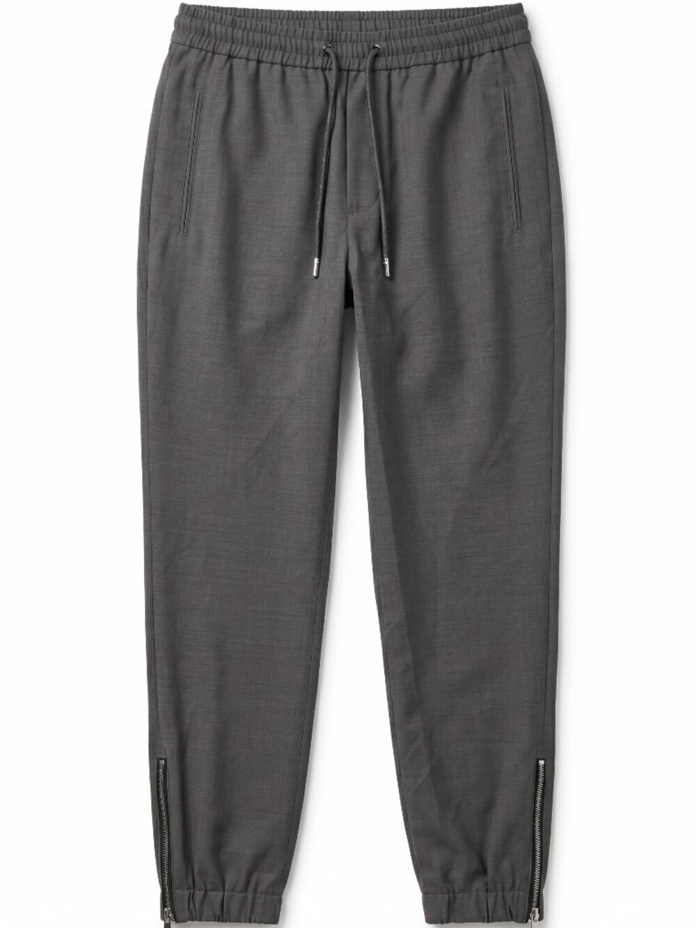 The Kooples Flat Soft‎ Grey Wool Jogger Pants NWT US 36 FR 46